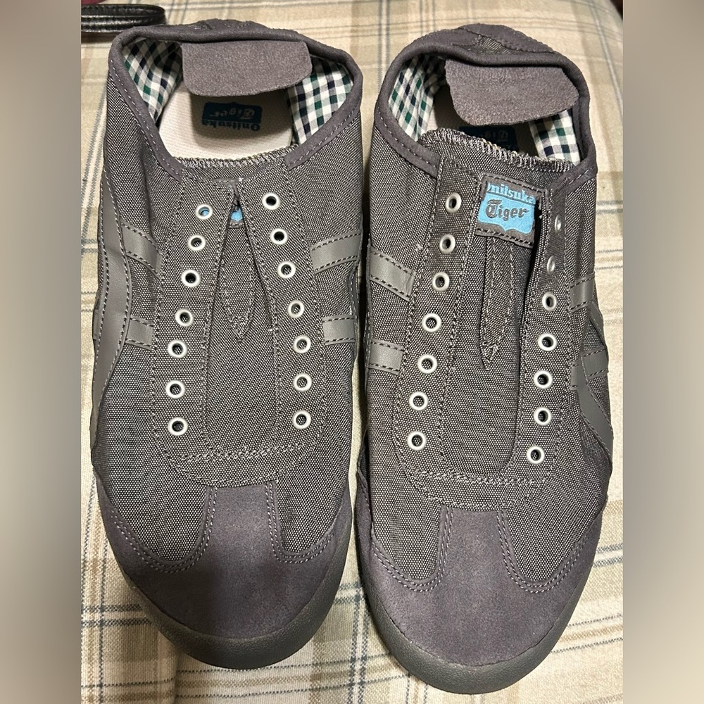 Onitsuka Tiger by Asics Gray Slip-On Sneakers